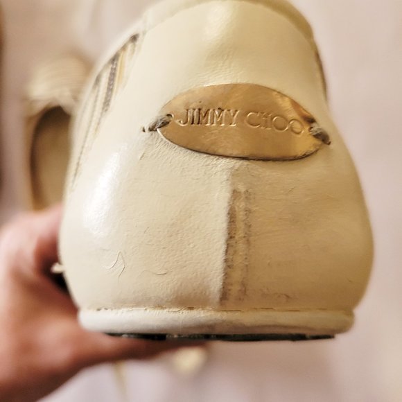 JIMMY CHOO Walsh Metallic Flats - Picture 12 of 14